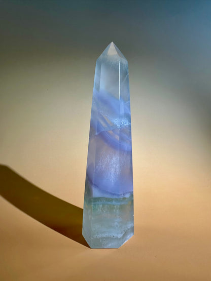 Lavender Green Fluorite Tower – Option C