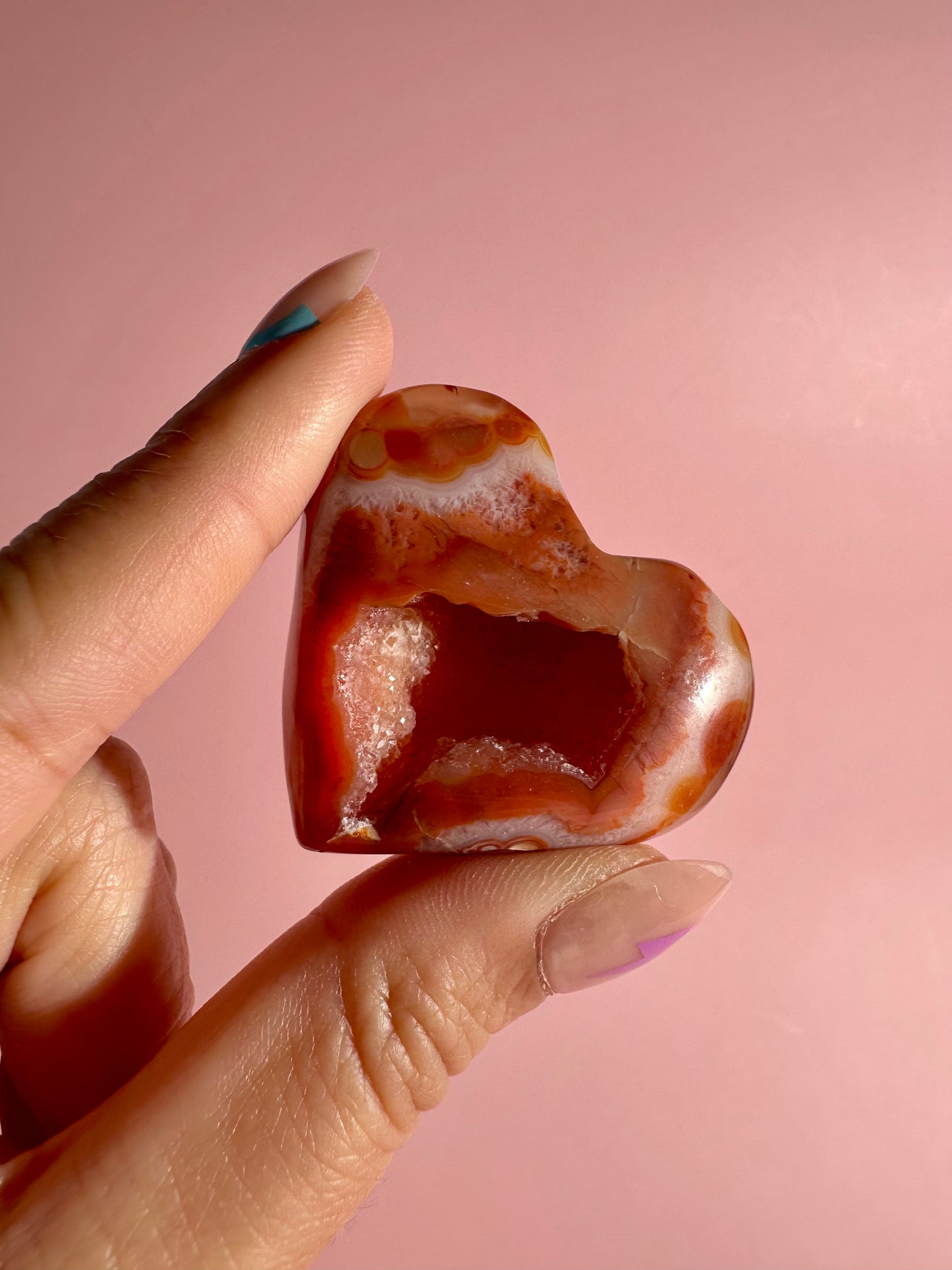 Small Carnelian Heart Option A | Courage, Confidence & Love Crystal