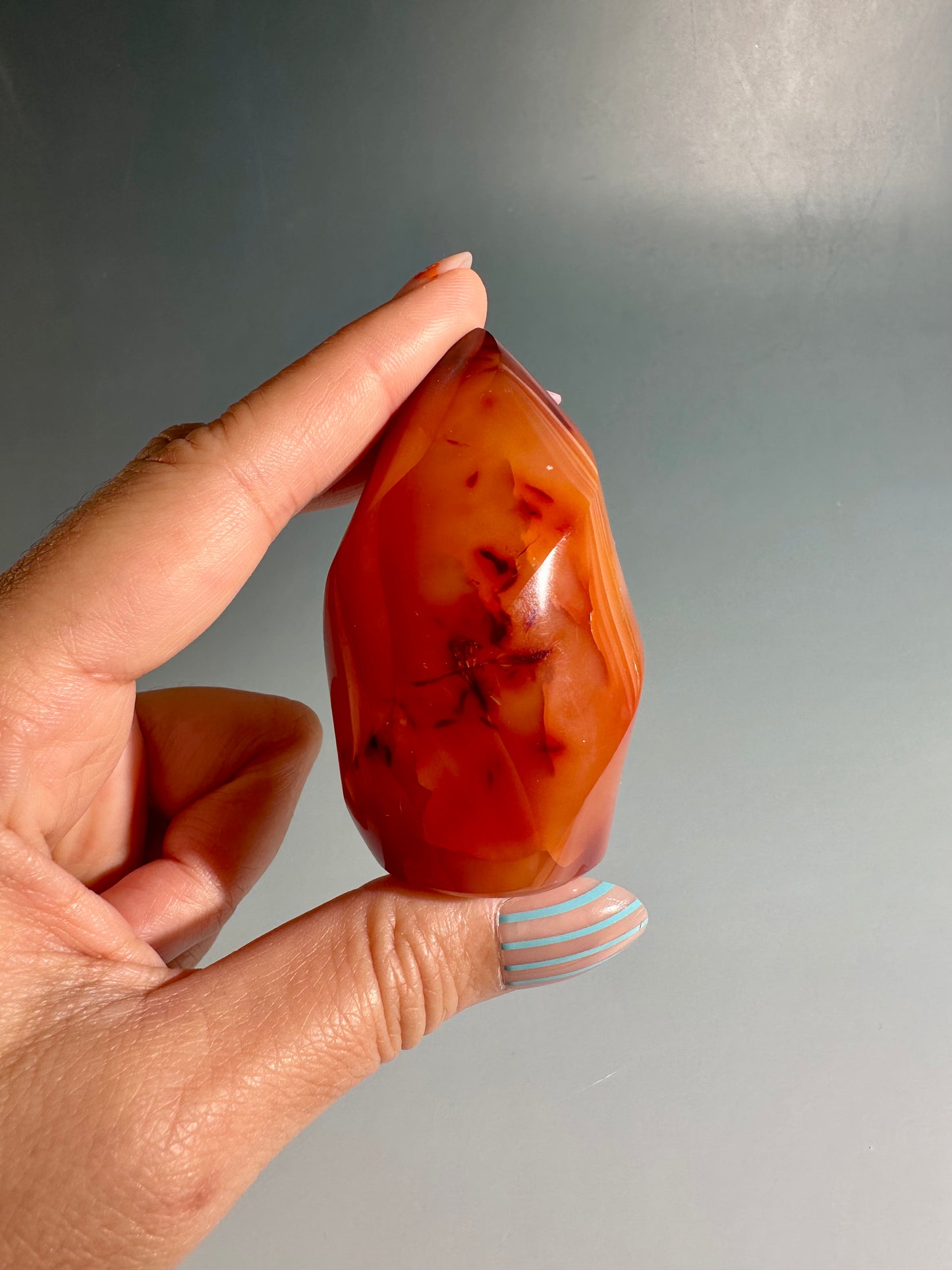 Carnelian Flame – Option A | Courage, Vitality & Empowerment Crystal