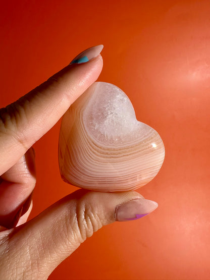 Small Carnelian Heart Option E | Courage, Vitality & Confidence Crystal
