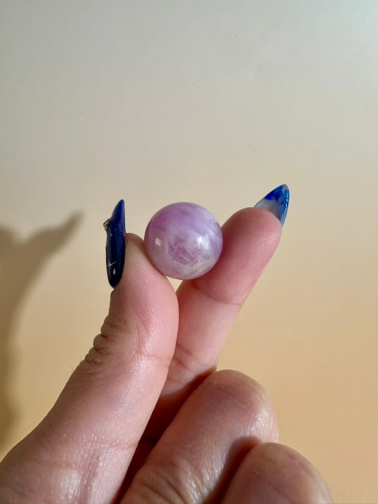 Small Kunzite Sphere 18mm | Mini Crystal Sphere
