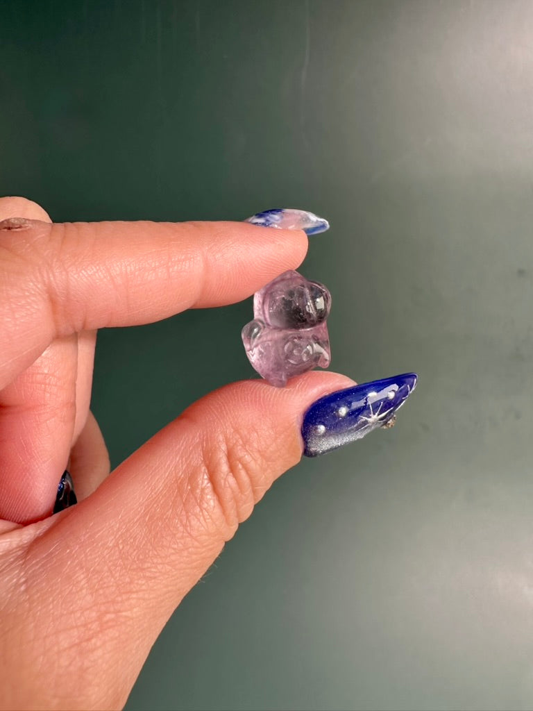 Mini Amethyst Sitting Unicorn | Crystal Carving