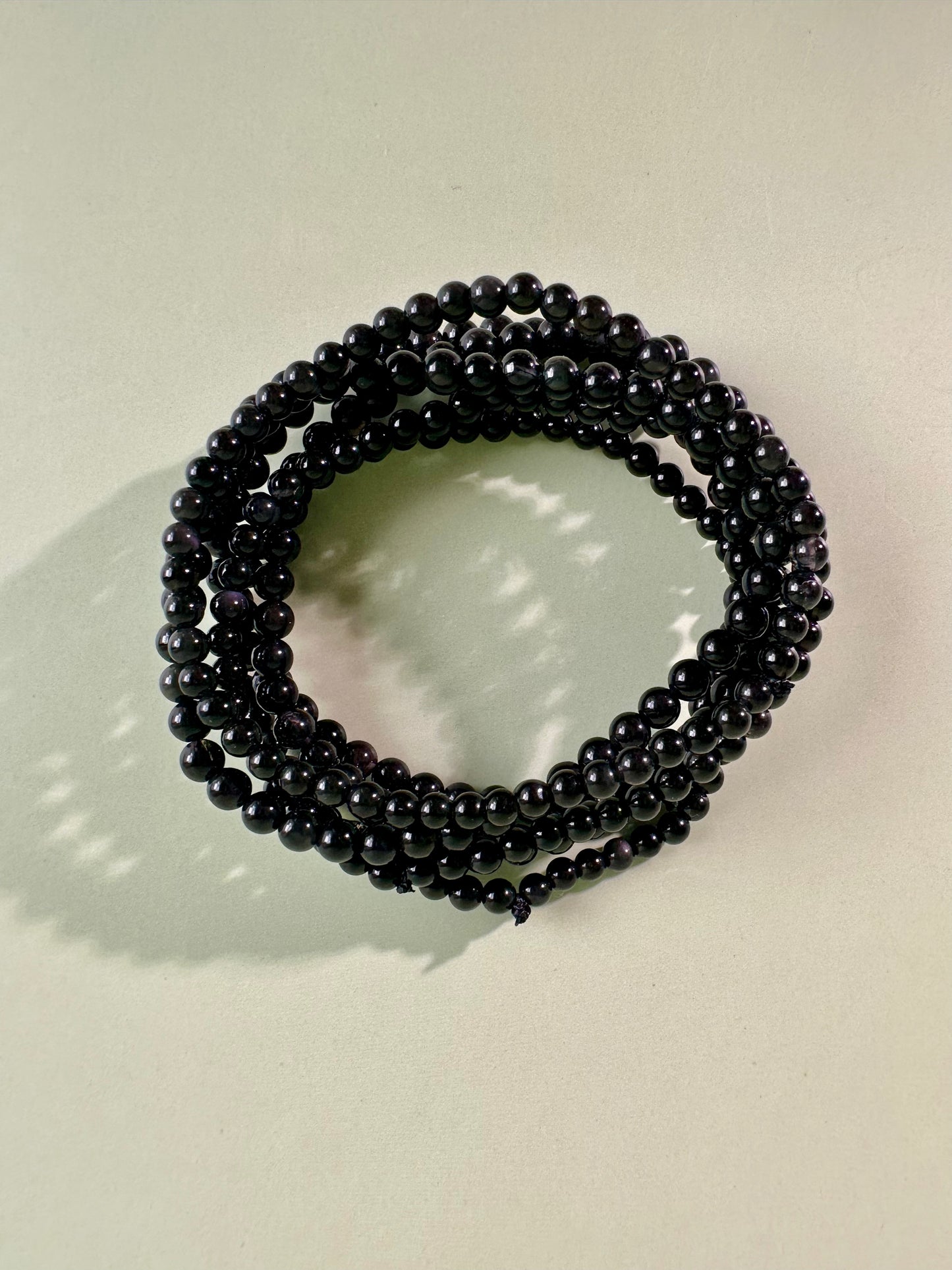 4mm Goldsheen Obsidian Beaded Bracelet