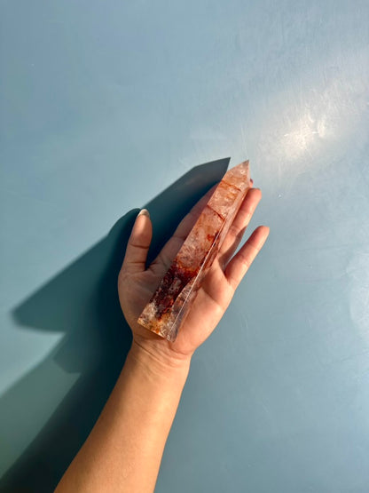 Fire Quartz Tower – Option C | Strength, Transformation & Clarity Energy