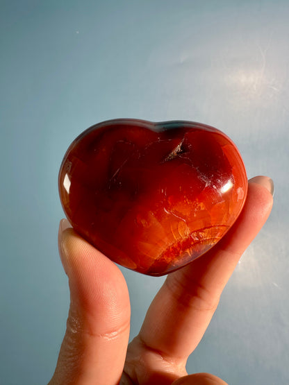 Small Carnelian Heart Option B | Motivation, Passion & Confidence Crystal