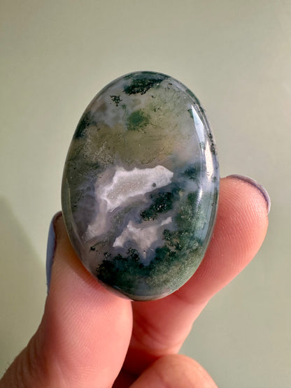 Moss Agate Tumble
