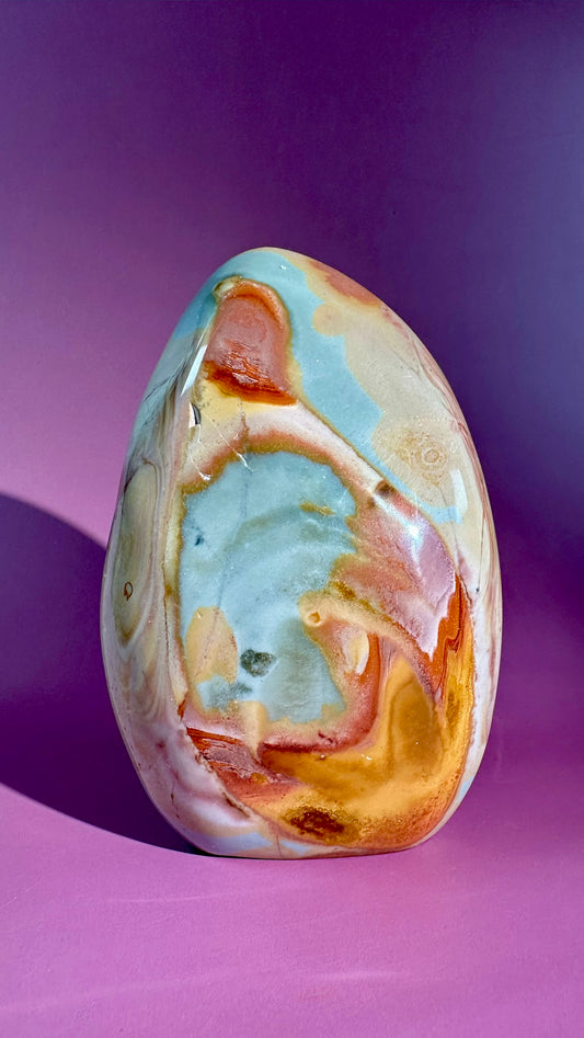 Perfectly Imperfect Polychrome Jasper Standing Freeform Misfit – Option H