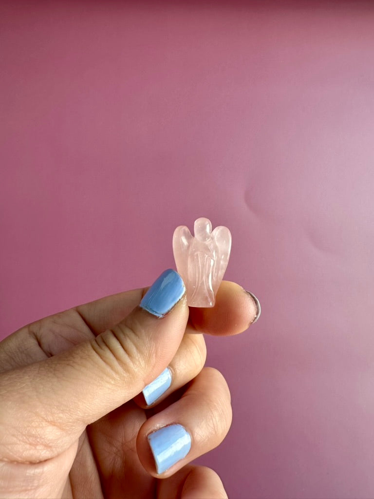 Mini Rose Quartz Angel