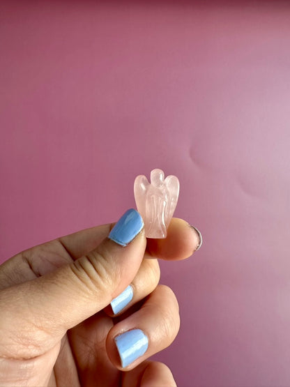 Mini Rose Quartz Angel