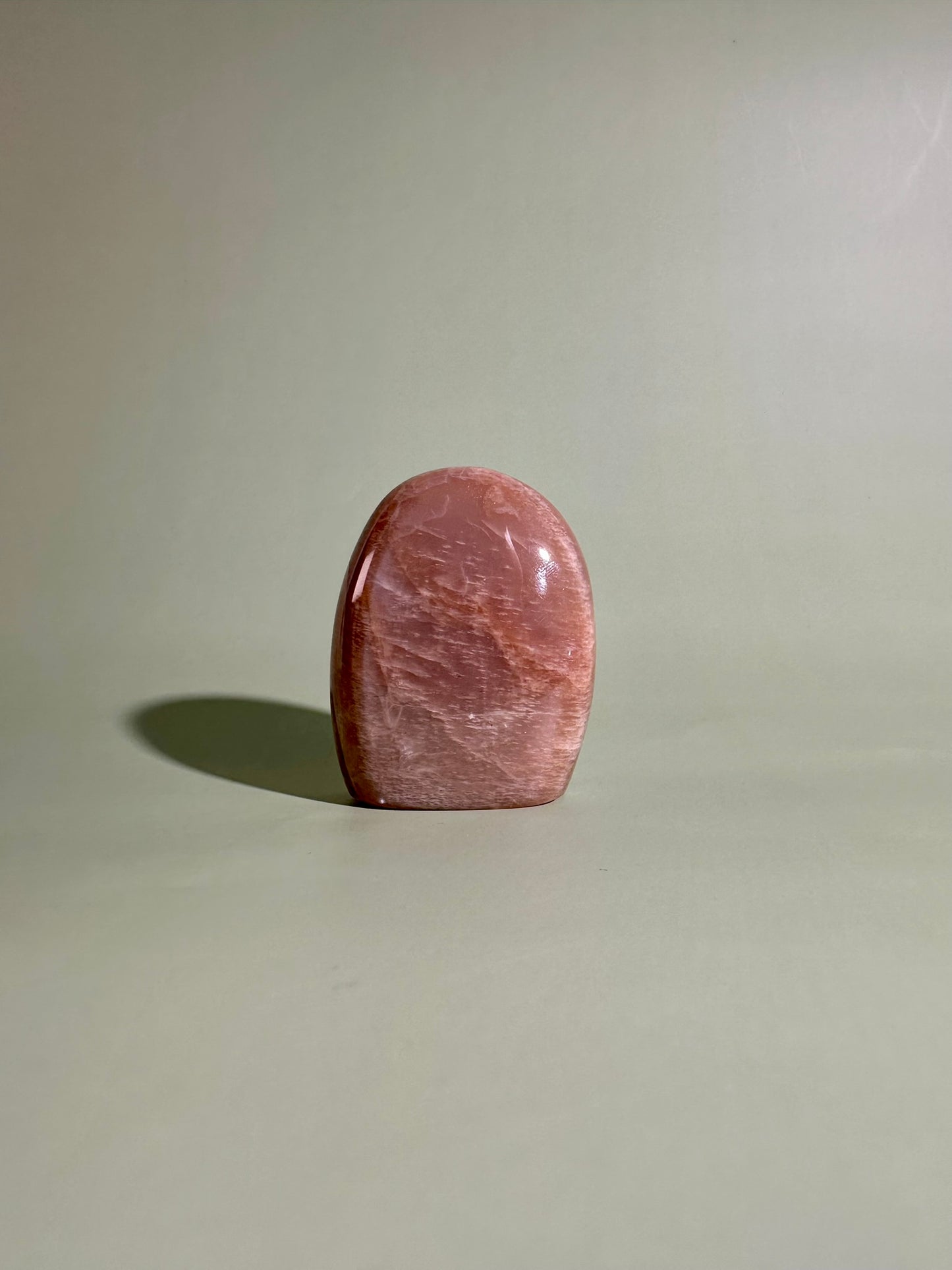 Peach Moonstone Standing Freeform – Option A | New Beginnings, Inner Peace & Feminine Energy