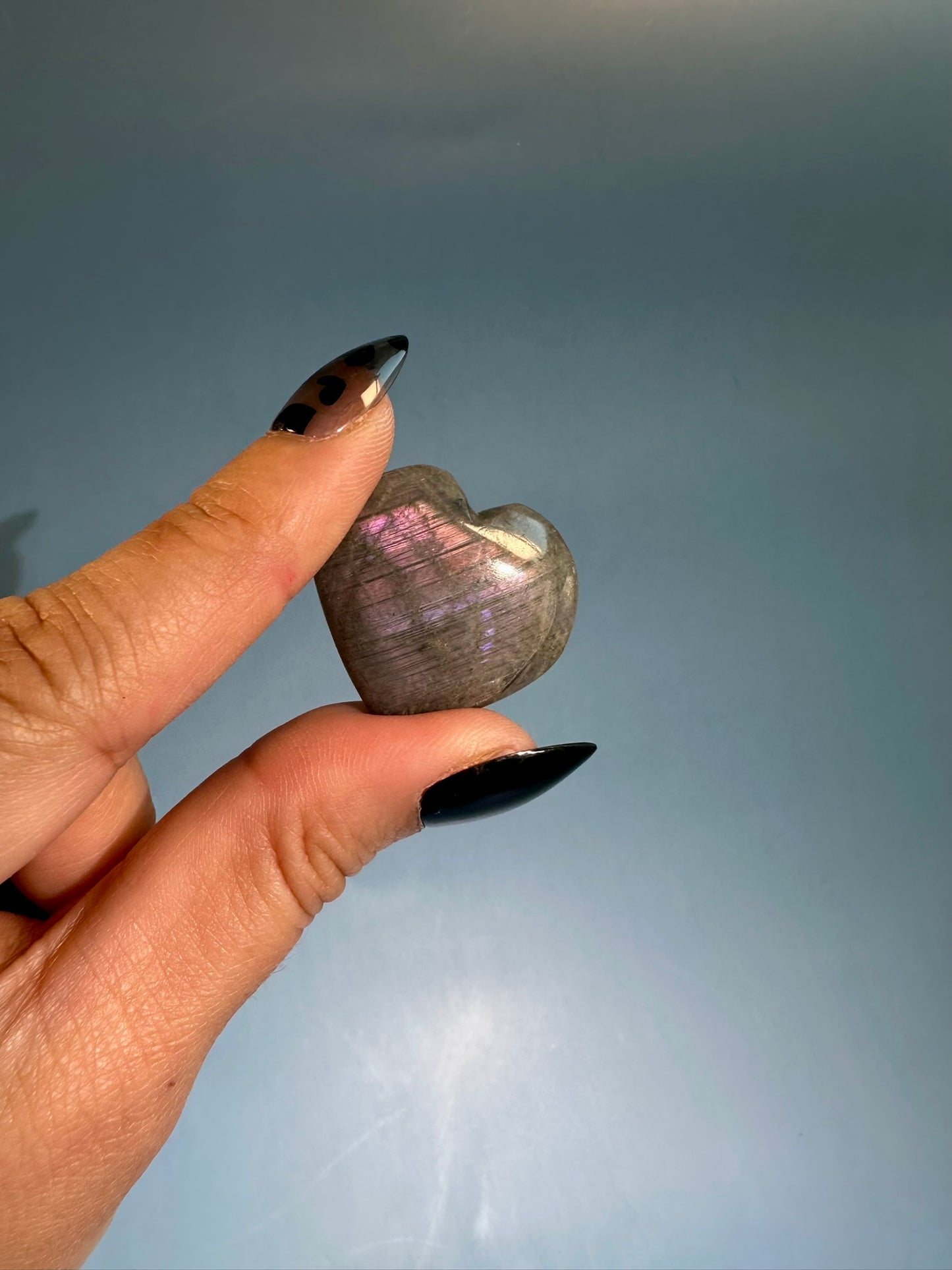 Small Labradorite Heart