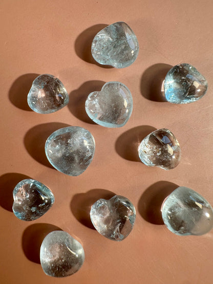 Teeny Aquamarine Heart