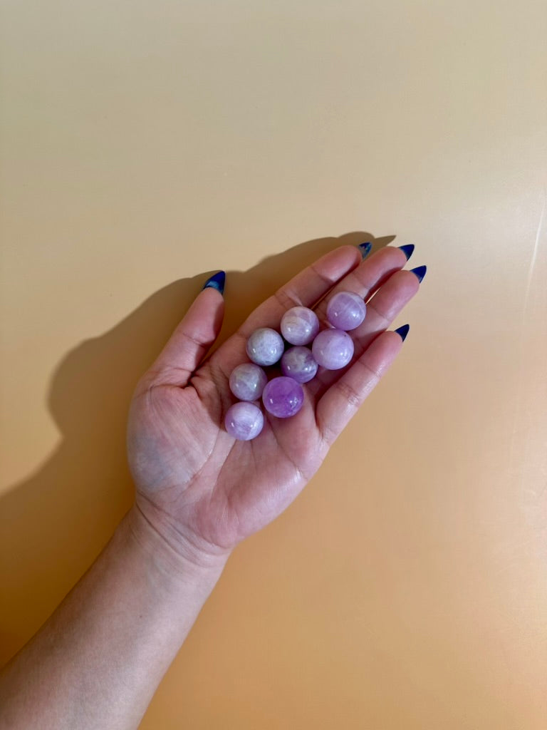 Small Kunzite Sphere 18mm | Mini Crystal Sphere