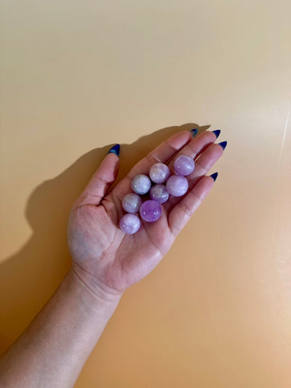 Small Kunzite Sphere 18mm | Mini Crystal Sphere