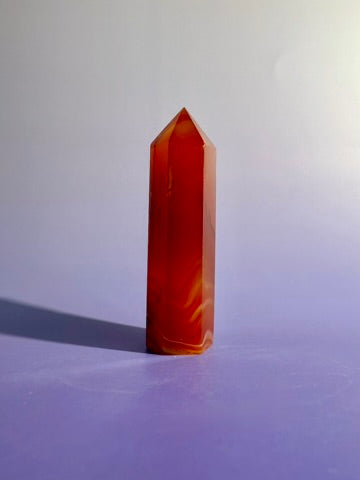 Carnelian Tower Option A | Courage, Vitality & Motivation Crystal
