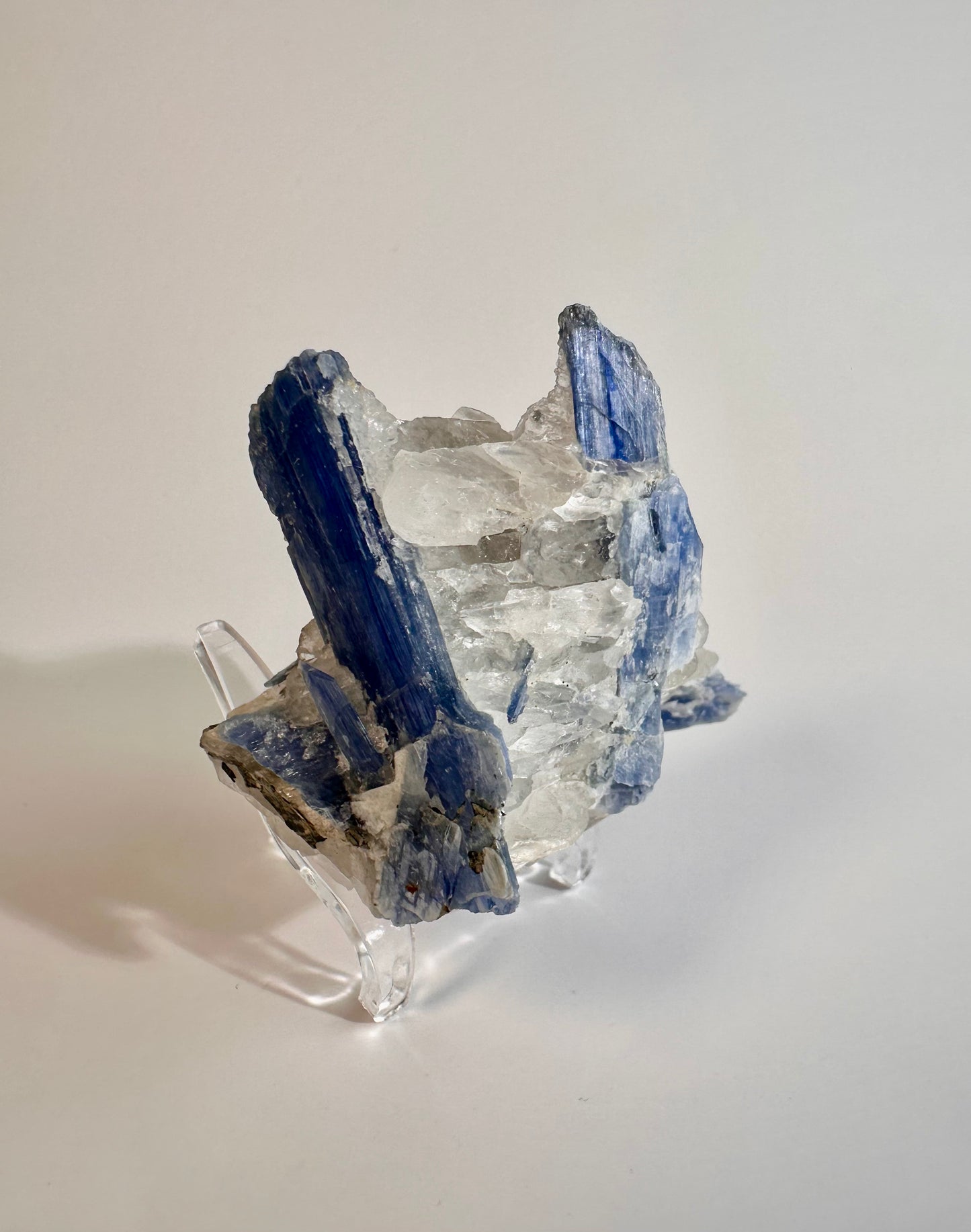Kyanite in Quartz Cluster - C