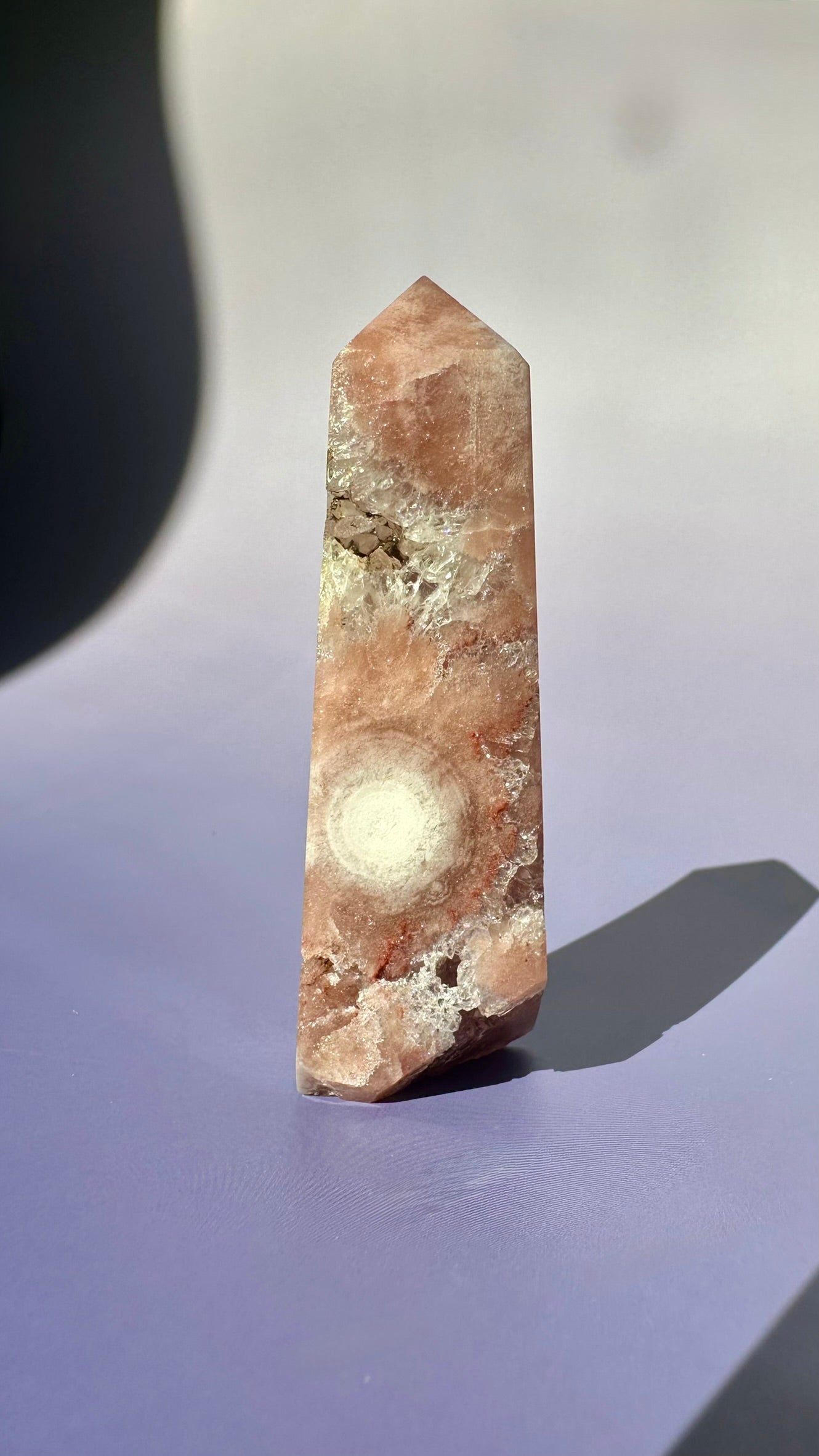 Pink Amethyst Obelisk – Option A