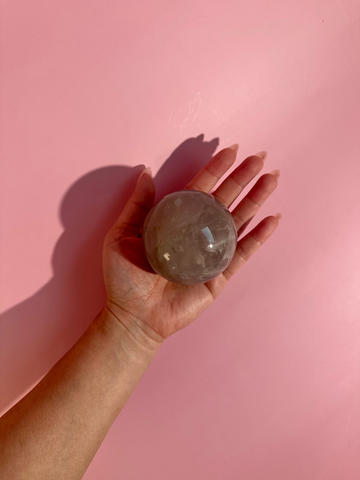 Blue Rose Quartz Sphere – Option A