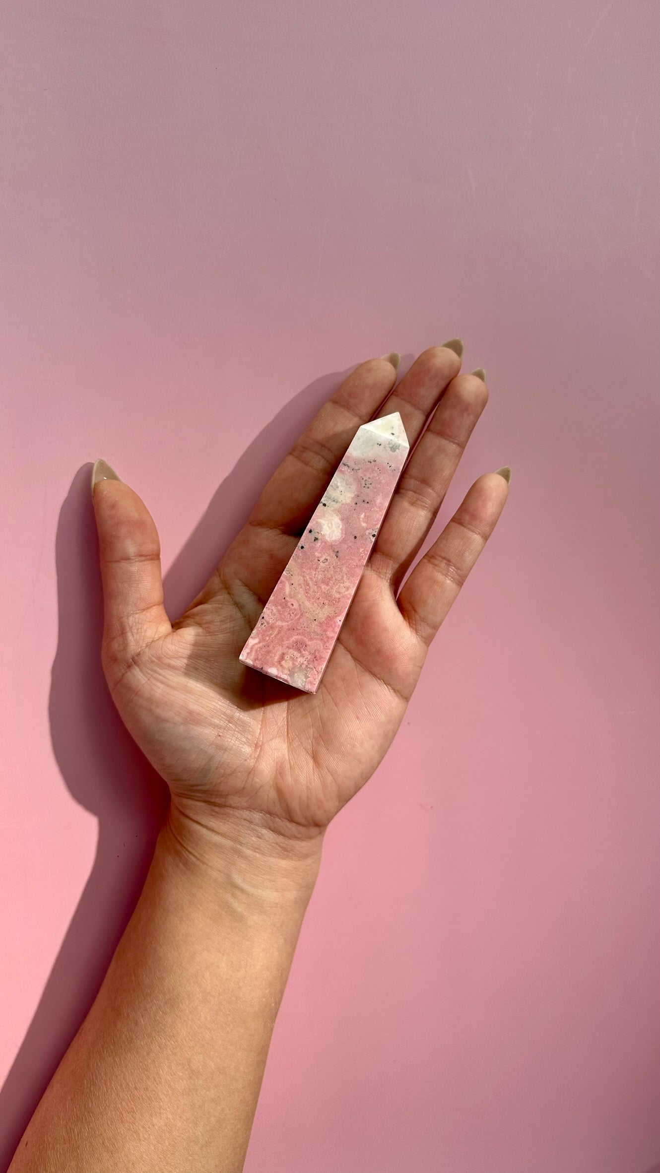 Peruvian Rhodonite Tower – Option A