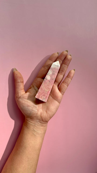 Peruvian Rhodonite Tower – Option A