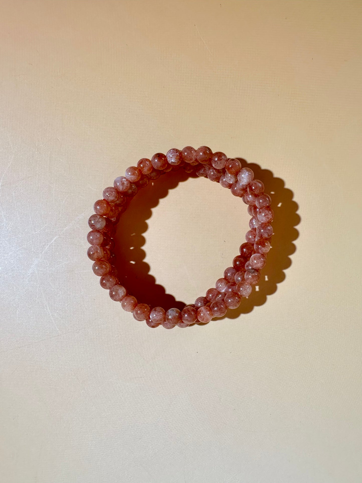 5mm Sunstone Beaded Bracelet | Joy, Confidence & Abundance Energy