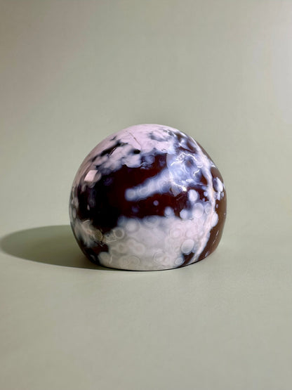 Carnelian Orca Agate Standing Freeform – Option A | Courage, Grounding & Collector Crystal