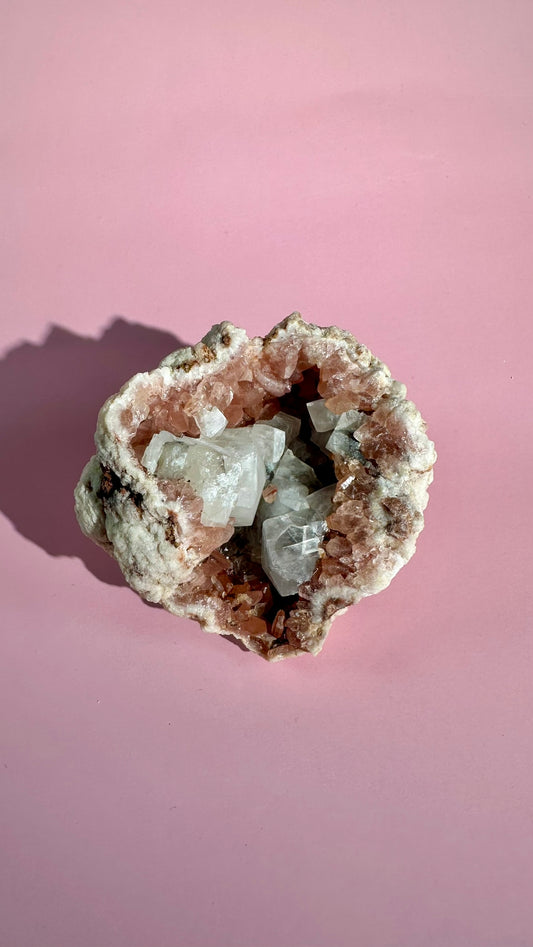 Pink Amethyst Geode Cluster – Option A
