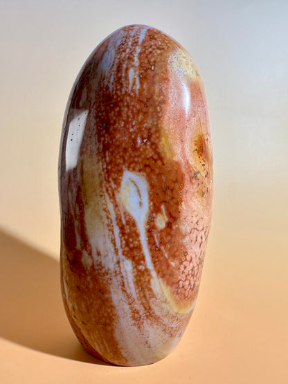 Orange & Peach Ocean Jasper Standing Freeform | One of a Kind Joy, Renewal & Collector Crystal