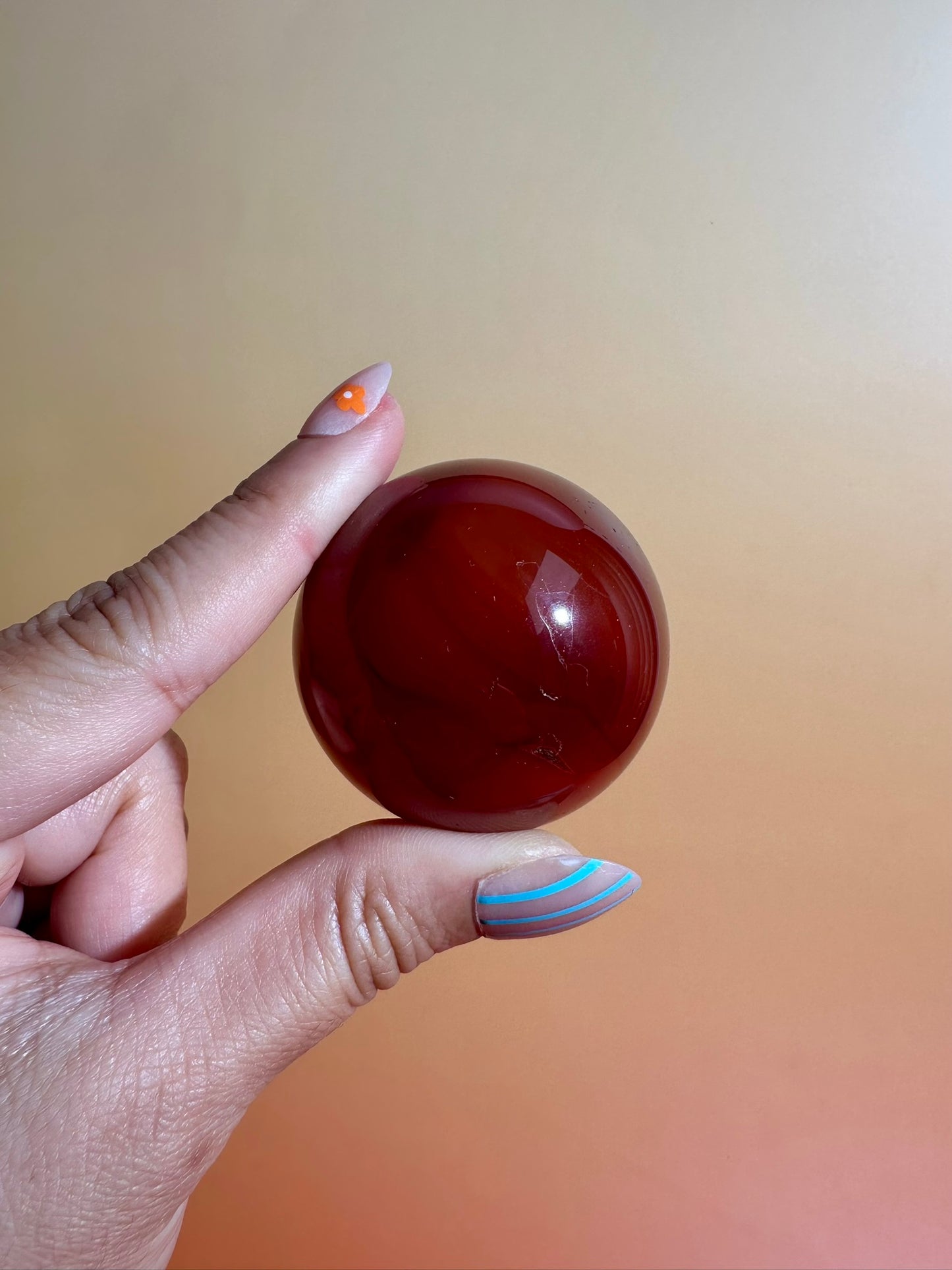 Carnelian Sphere – Option G | Success, Motivation & Empowerment Crystal