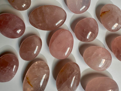 Rose Quartz Palm Stone