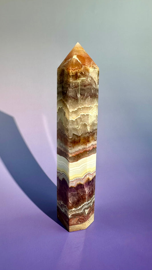 Amethyst Crazy Lace Agate Tower