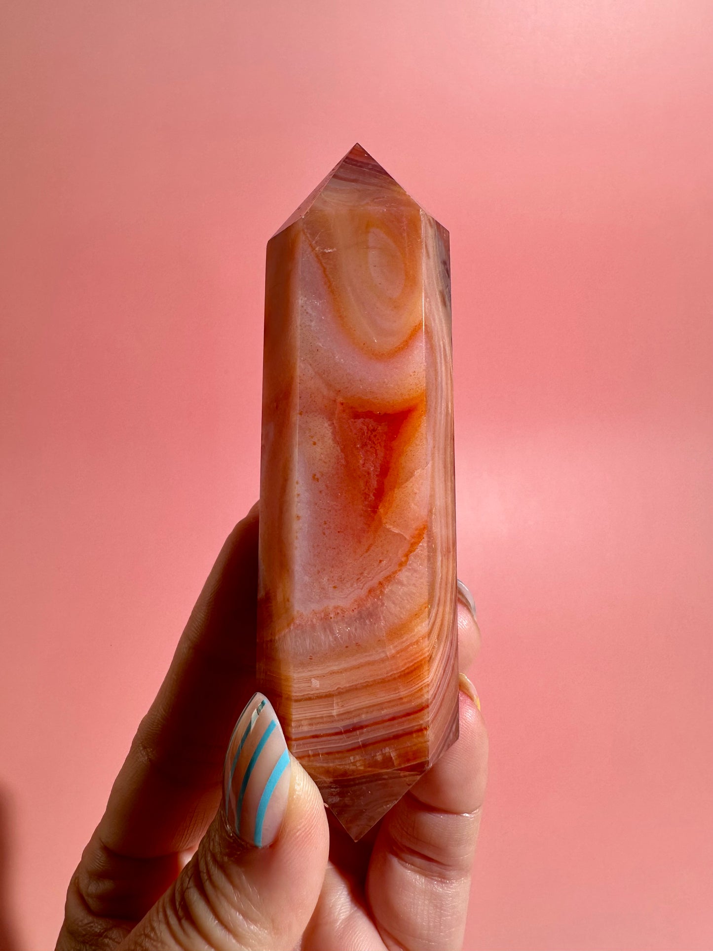 Carnelian Double Terminated Point – Option D | Empowerment, Focus & Grounding Energy