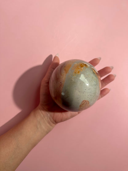 Large Polychrome Jasper Sphere – Option D