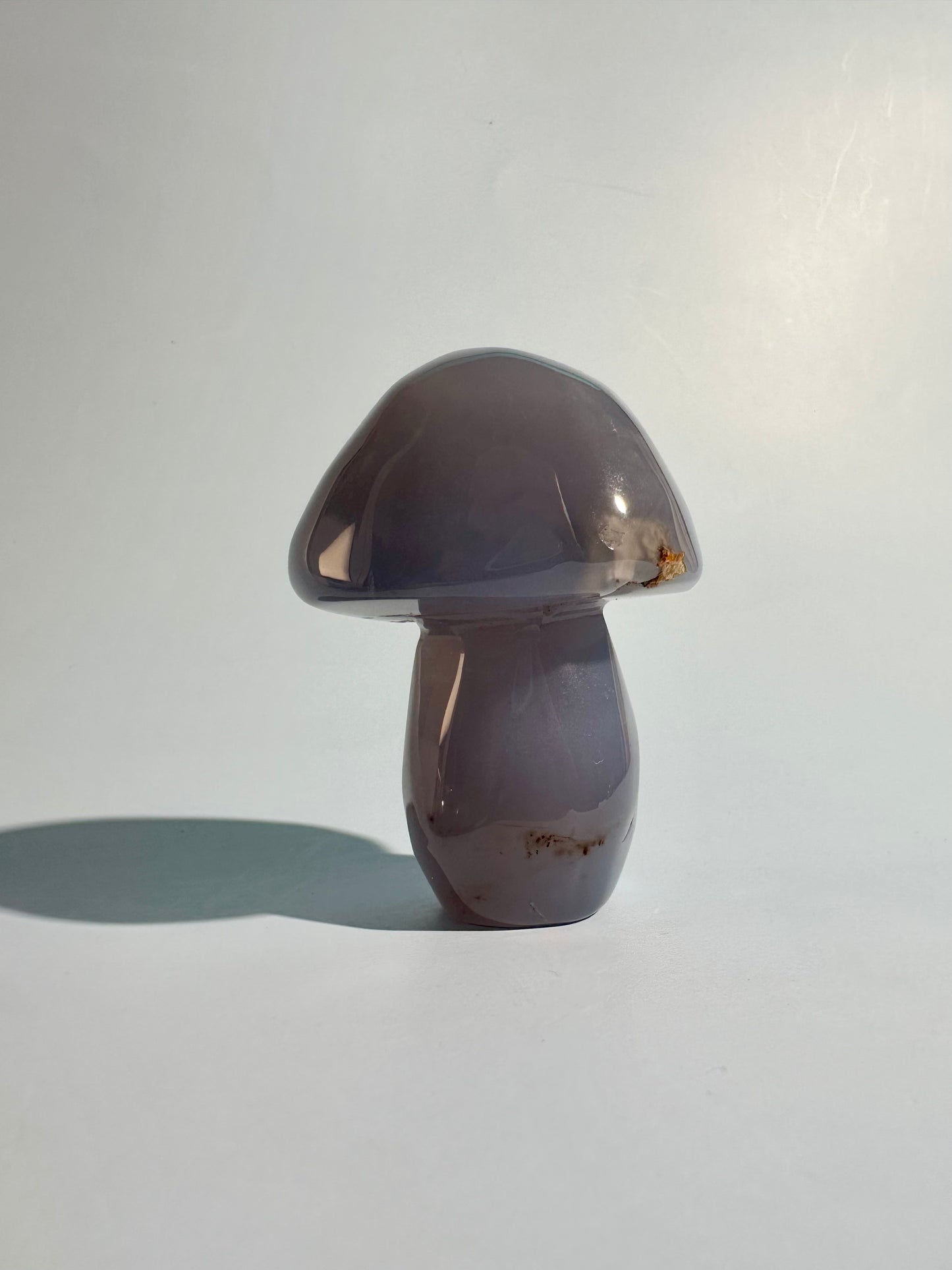 Blue Chalcedony Mushroom Carving – Option G | Harmony, Hope & Tranquility Energy | Calm, Clarity & Gentle Communication (Copy)