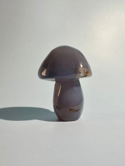 Blue Chalcedony Mushroom Carving – Option G | Harmony, Hope & Tranquility Energy | Calm, Clarity & Gentle Communication (Copy)