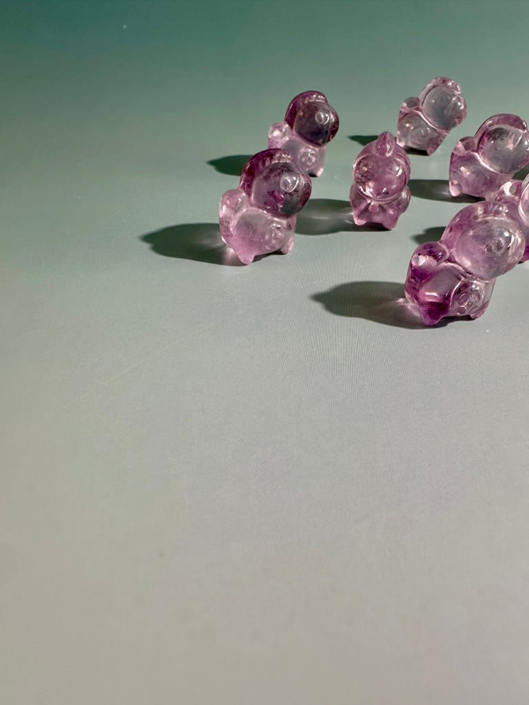 Mini Amethyst Sitting Unicorn | Crystal Carving