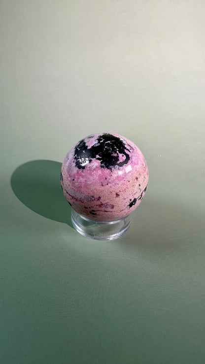 Peruvian Rhodonite Sphere – Option A