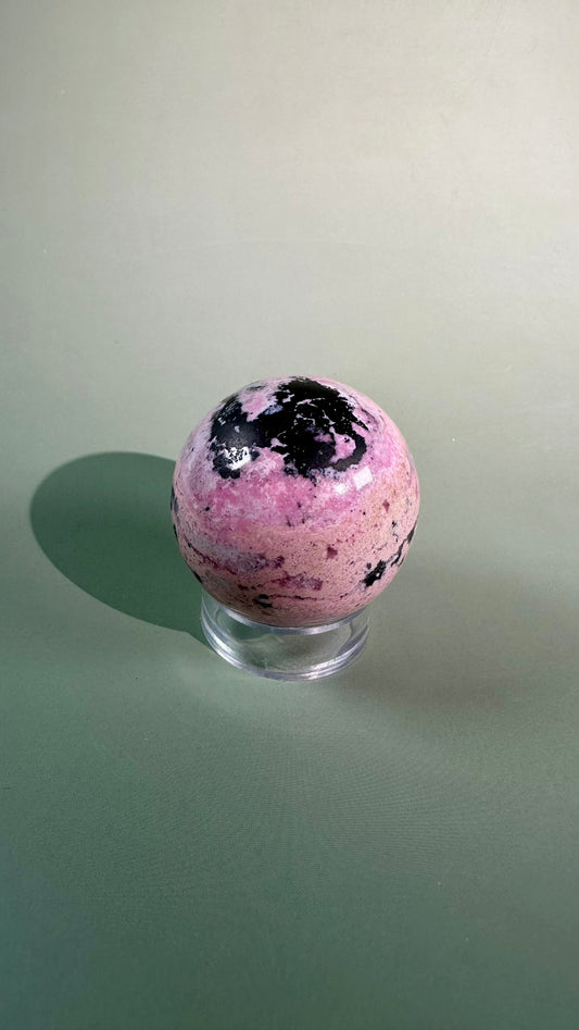 Peruvian Rhodonite Sphere – Option A