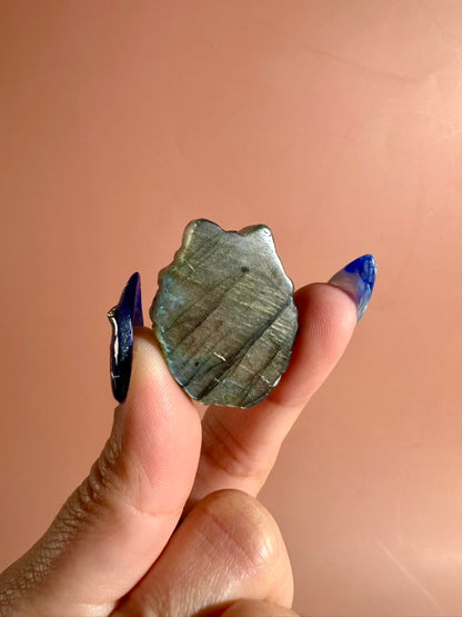 Labradorite Totoro | Flashy Crystal Character Carving