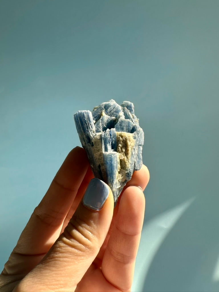 Kyanite in Quartz Cluster - B