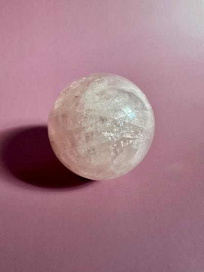 Star Rose Quartz Sphere - C