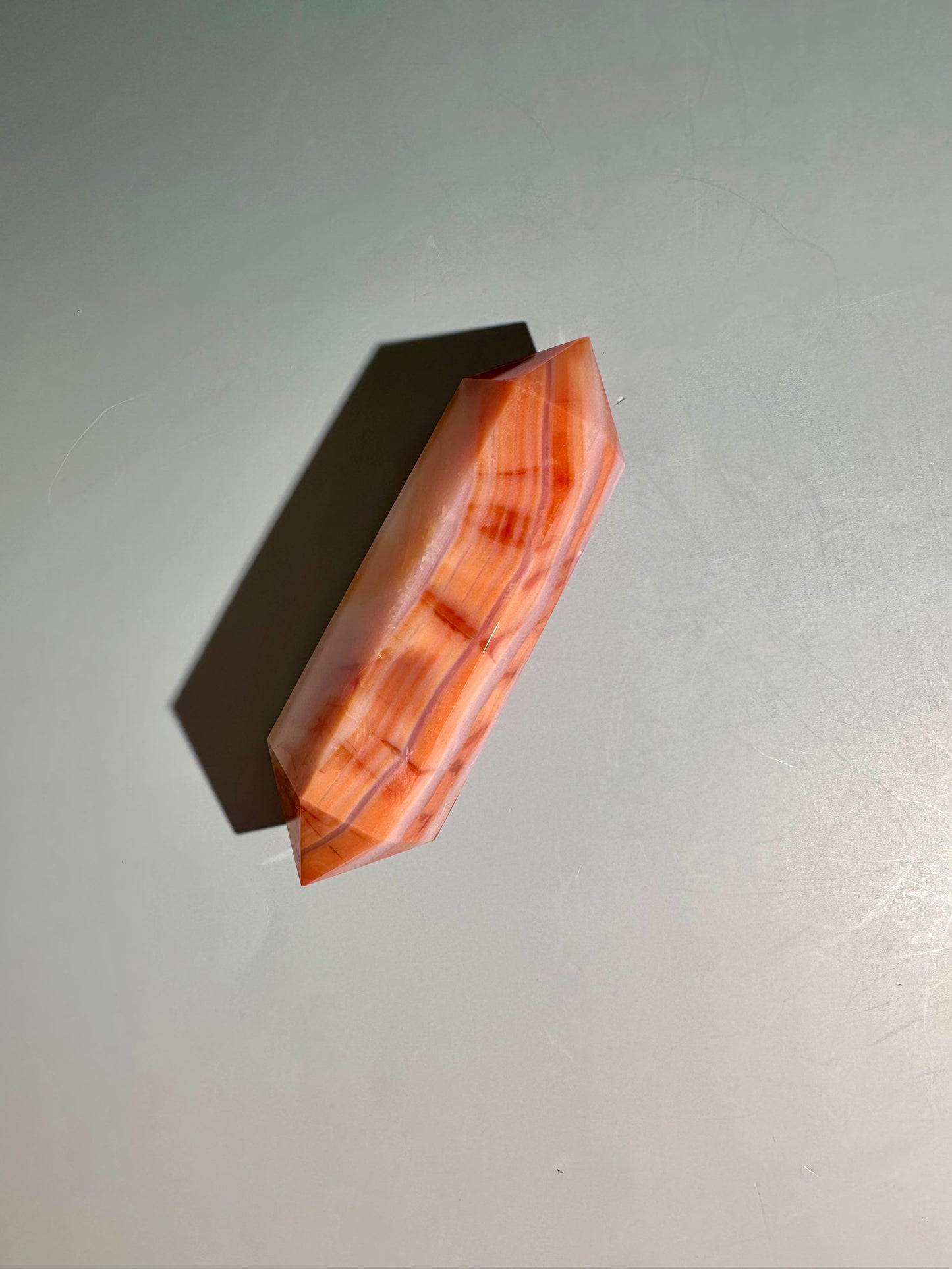 Carnelian Double Terminated Point – Option A | Courage, Vitality & Motivation Energy
