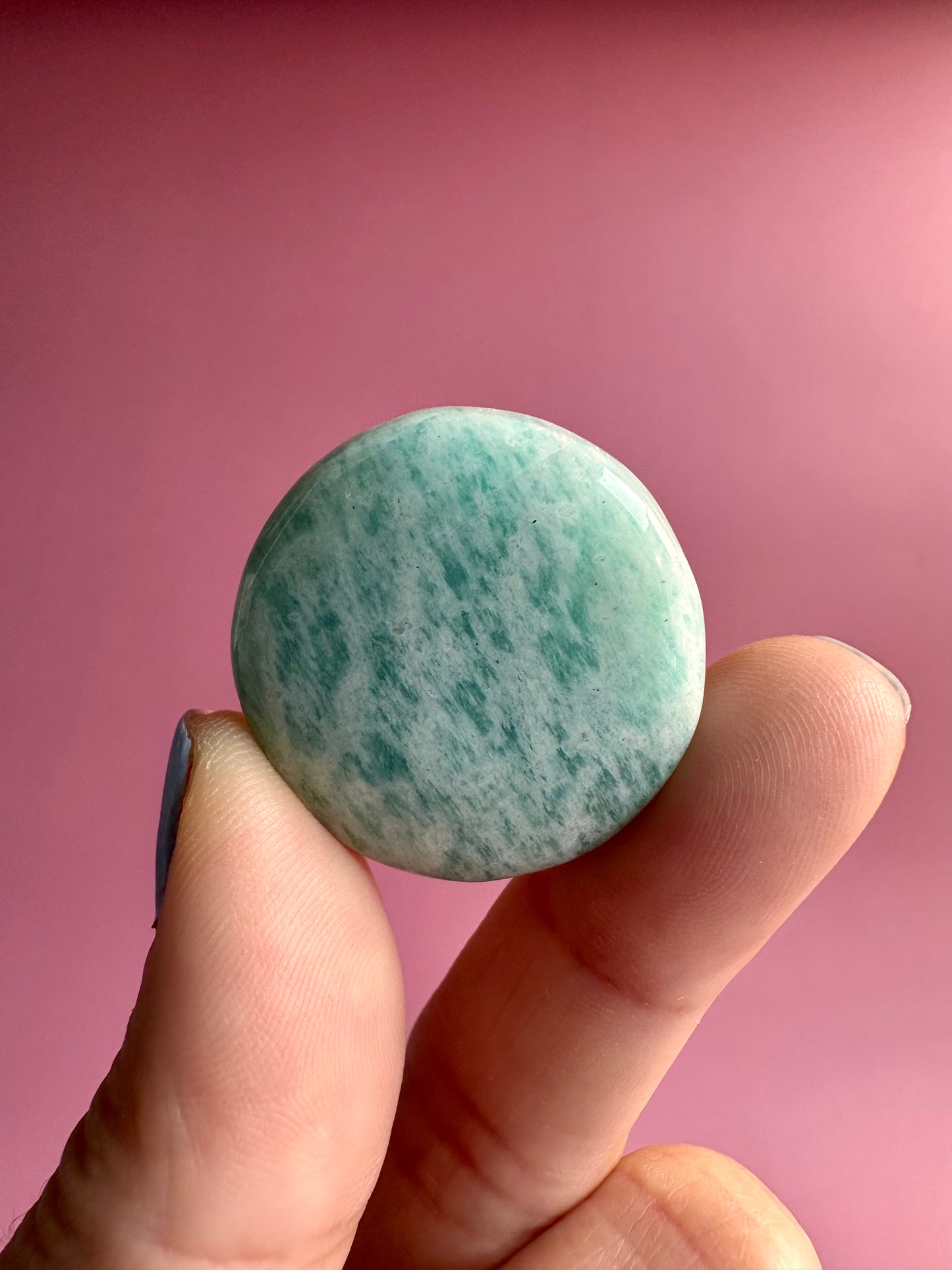 Amazonite Mini Flat Palm