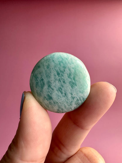 Amazonite Mini Flat Palm