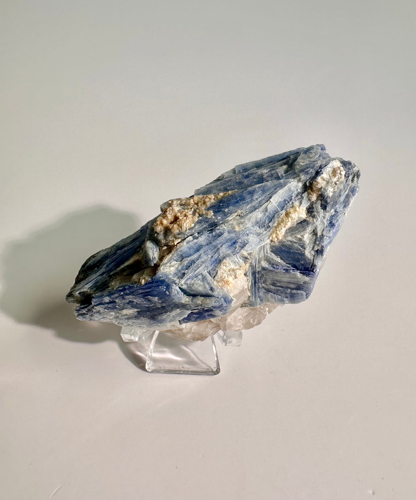 Kyanite in Quartz Cluster - A