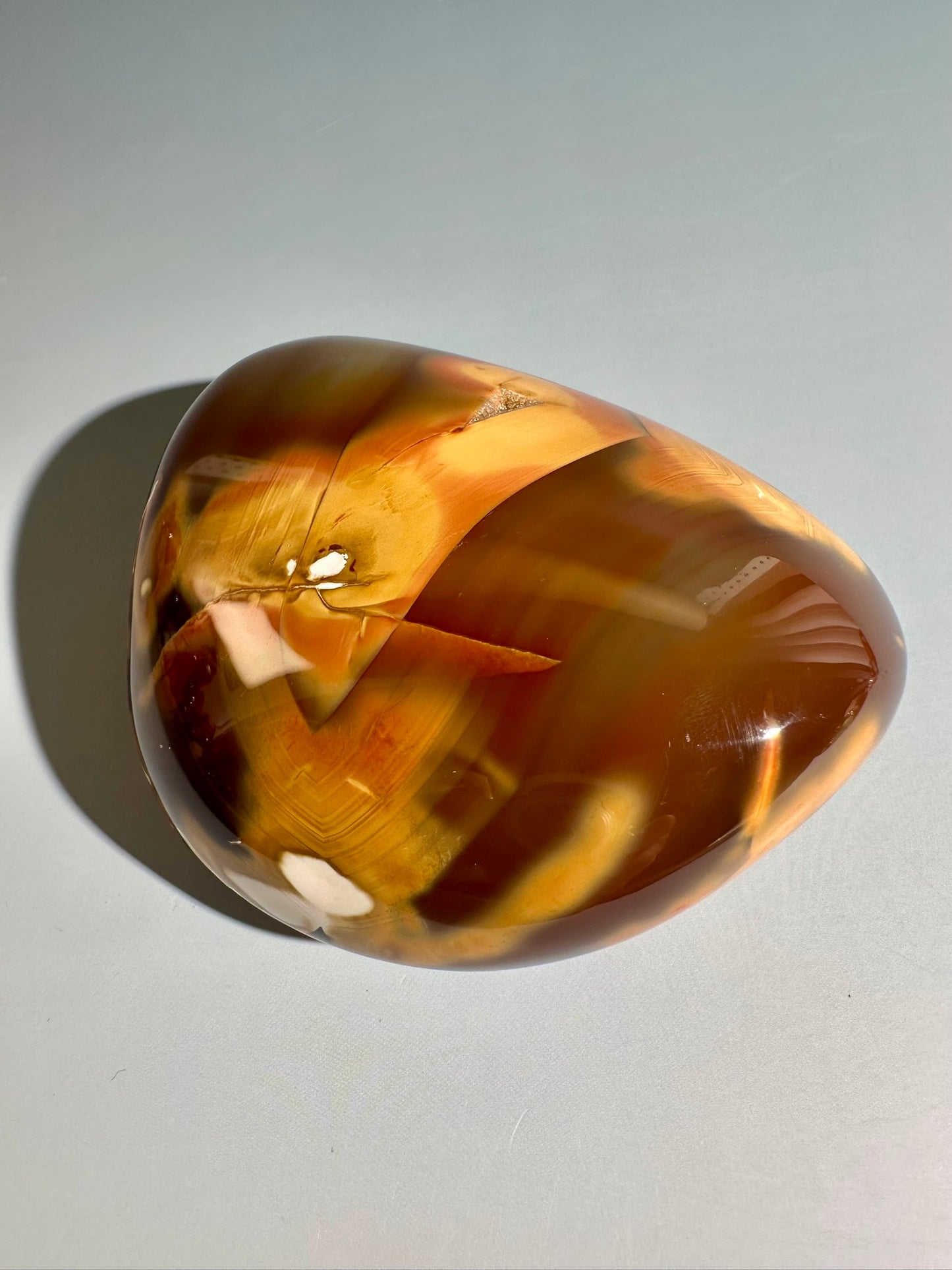 Carnelian Orca Agate Freeform – Option A | Courage, Grounding & Collector Crystal
