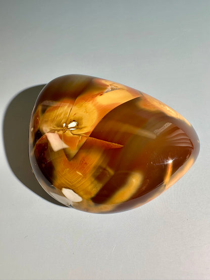 Carnelian Orca Agate Freeform – Option A | Courage, Grounding & Collector Crystal