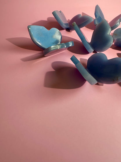 3D Angelite Butterfly Carving