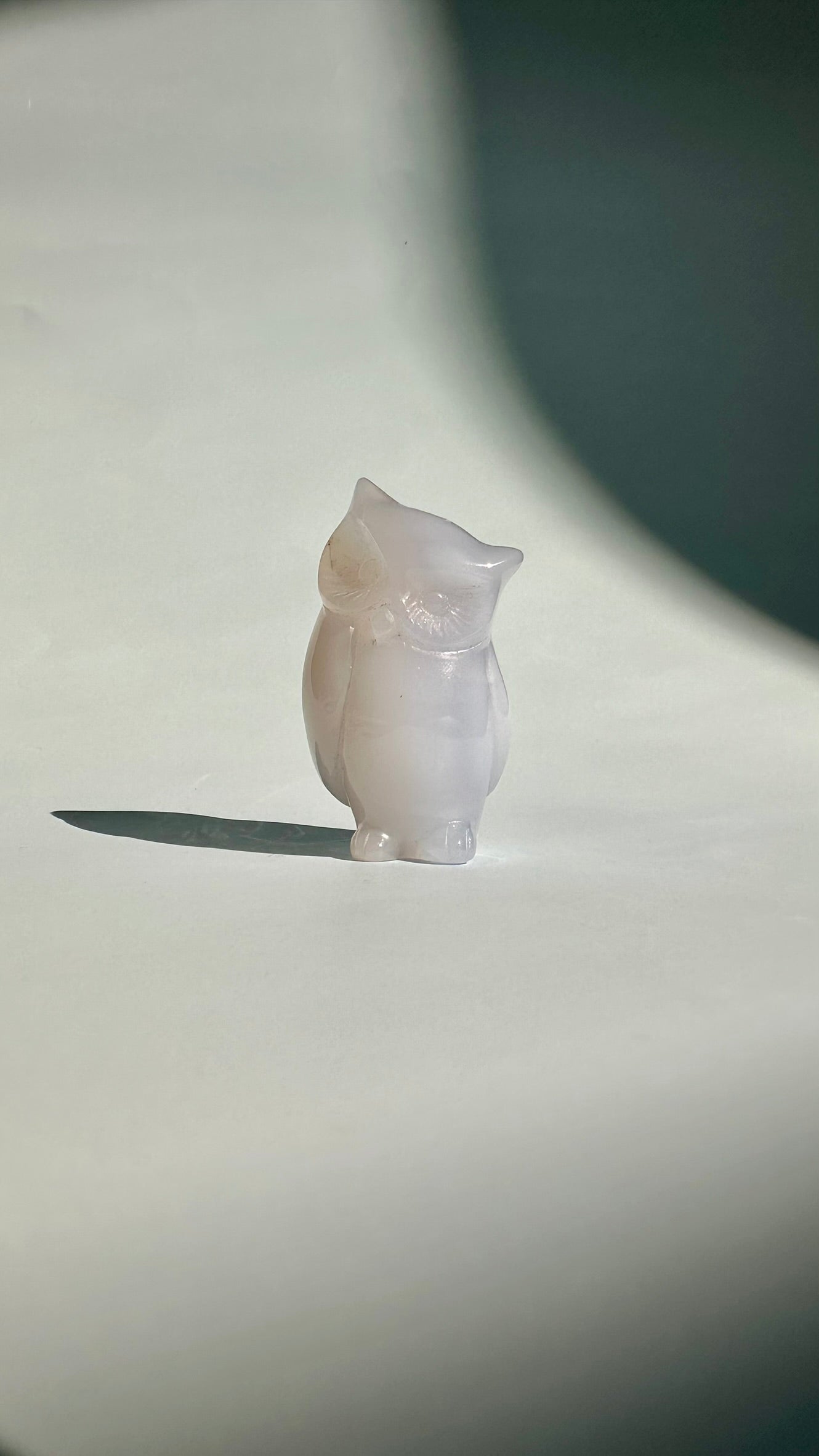 Blue Chalcedony Owl Carving (Large & Small) - You Pick!