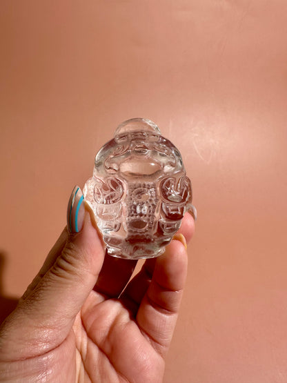 Clear Quartz Money Toad | Intuitively Chosen Prosperity, Clarity & Manifestation Energy